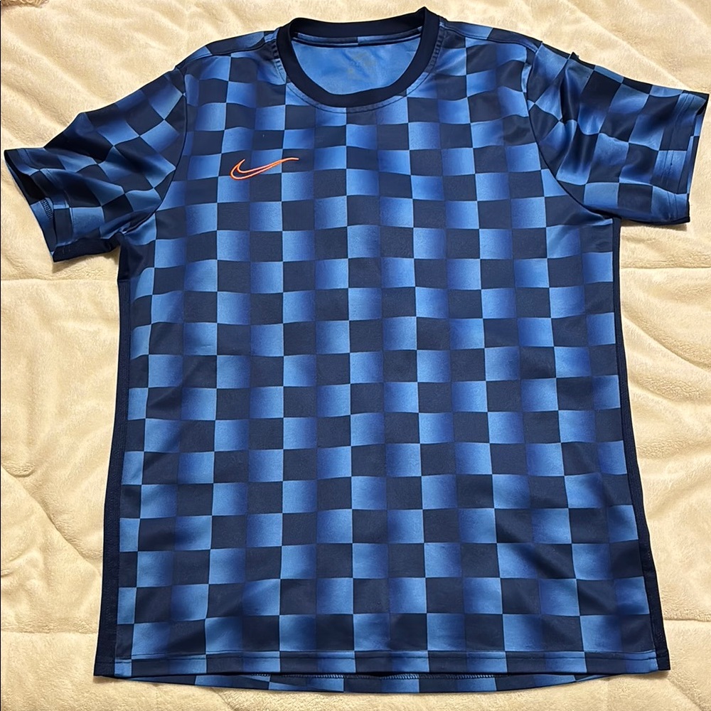 Nike Blue Geometric Short Sleeve Tee
